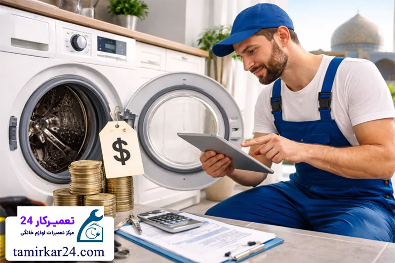 هزینه تعمیر ماشین لباسشویی 