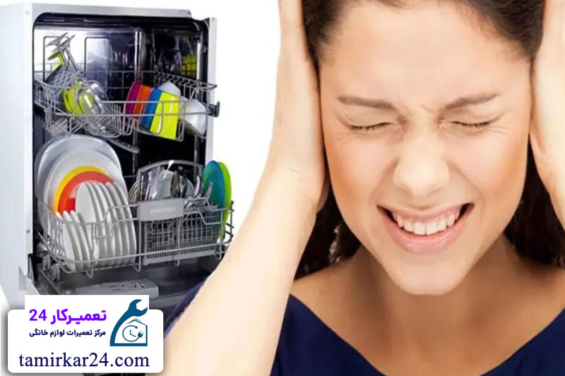 تولید صدای زیاد و غیرعادی در ظرفشویی اسنوا 